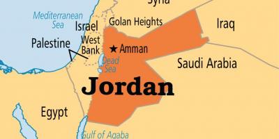 Jordan localizare pe harta