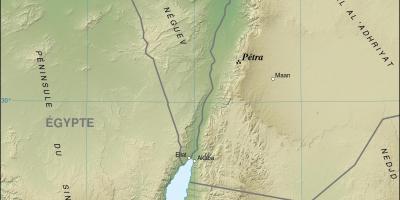 Harta Jordan arată petra
