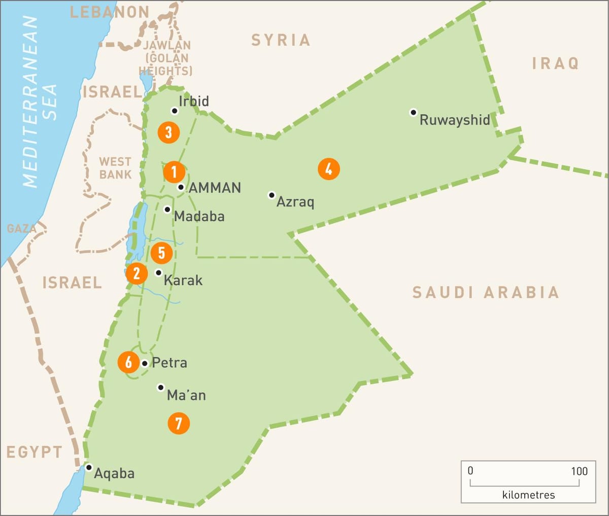 amman Jordan pe harta