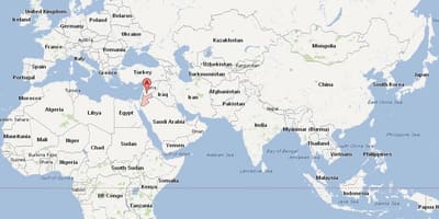 Jordan localizare pe harta lumii