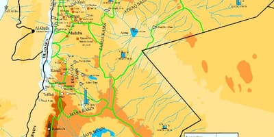 Harta Jordan climatice