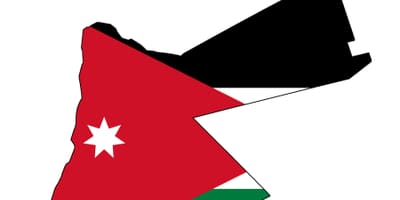 Harta Jordan harta flag